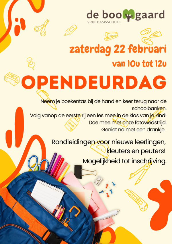 affiche opendeurdag